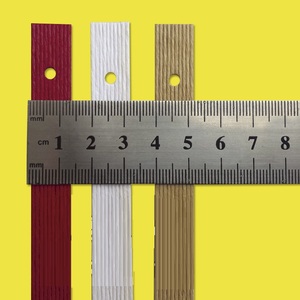 10 sợi dây giấy dệt phẳng với đinh tán đục lỗ, dây trang trí túi xách thân thiện với môi trường - Product Image 3