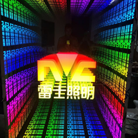Enseigne publicitaire personnalisée en acier inoxydable avec effet miroir infini à diodes LED lumineuses, pour intérieur/extérieur, décoration de bureau