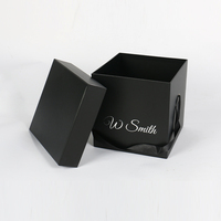 Boîte cadeau ronde et carrée personnalisée pour fleurs, emballage de luxe pour bouquet de roses, pour la fête des mères, fleurs préservées
