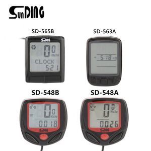 SUNDING SD-565B SD-548B SD-563A SD-565B Đa Chức Năng Xe Đạp Máy Tính Có Dây Đo Dặm Đồng Hồ Bấm Giờ Không Thấm Nước Nhỏ - Product Image 2