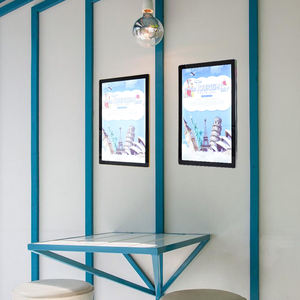 Letrero led para publicidad personalizable, caja de luz trasera de aluminio plateado, señal de venta al por menor - Product Image 6