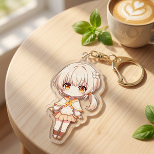 CCH Customized anime star cartoon cute <b>panda</b> transparent acrylic keychain - Product Image 1