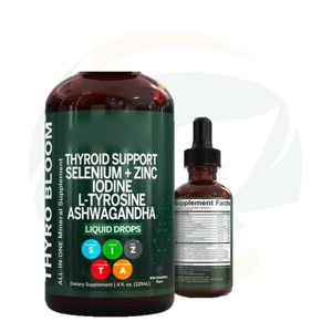 Suplemento Natural para Bem-Estar da Tireoide com Marca Privada OEM, Gotas de Suporte à Tireoide para Equilíbrio Hormonal Diário e Energia - Product Image 1