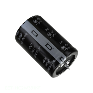 Condensateur à montage traversant EET-HC2W391KF CAP ALUM 390UF 20% 450V SNAP TH, canal fabricant 390 uF - Product Image 1