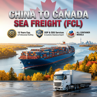 Agent maritime fiable pour l'expédition de conteneurs complets (FCL) de la Chine vers les États-Unis et le Canada – Fret maritime 20 pieds, 40 pieds, 40HQ