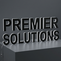 Enseigne lumineuse LED 3D personnalisée, enseigne lumineuse LED personnalisée, enseigne en acrylique rétroéclairée 3D pour logo mural de salon de beauté et de coiffure