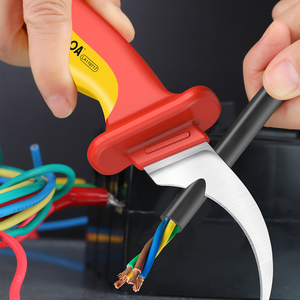 Cuchillo Pelacables Aislado VDE LAOA, 1 Pieza, Cuchillo Pelacables de Protección de Alto Voltaje para Electricistas - Product Image 5