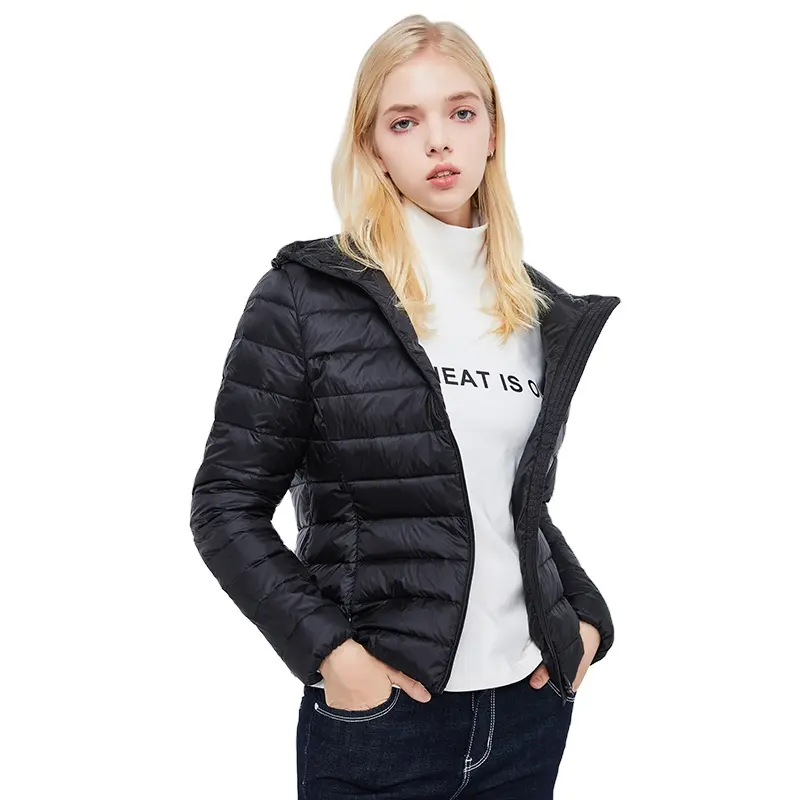 Veste longue en duvet pour femme, vêtement féminin, haut de gamme