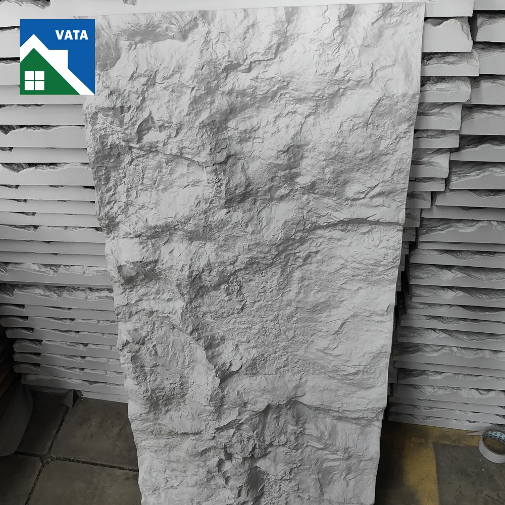 2024 הגעה חדשה פוליאוריטן אבן מלאכותית פנים 3D PU מלאכותית לבני PU אבן לוח קיר לקישוט