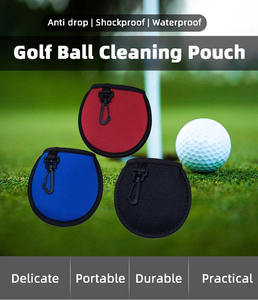 Nouveau produit tendance 2025 Ensembles d'accessoires de golf Sacs bon marché Logo personnalisé Rondelle de balle de golf Mini nettoyeur de balle avec <span class=keywords><strong>crochet</strong></span> - Product Image 2