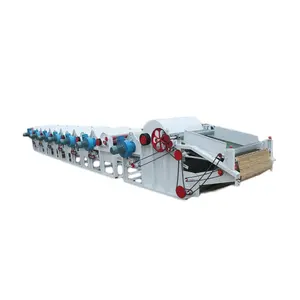 New Textile Machines Cotton Fabric Waste Recycling Machine Tearing Cleaning Opener Old Clothes Rags Motor Gear Bearing Core