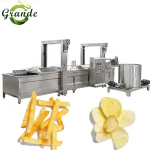 Línea de producción semiautomática de alta calidad, equipo de producción de patatas fritas