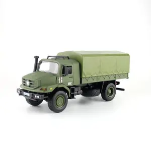 Merchantable 1/18 Diecast Model Cars trasporto militare in lega modello di auto camion pressofuso giocattolo militare
