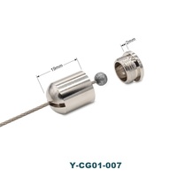 Support de câble en laiton classique pour suspension de câble en acier, fixation au plafond en fer pour luminaires LED