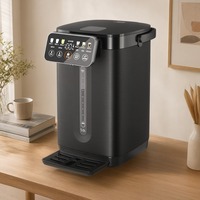 Bouilloire Électrique Isotherme Professionnelle OEM avec Corps en Charbon de Bois et Plaque de Vidange Amovible pour la Technologie Logicielle