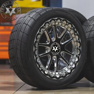Jantes de course forgées VIAOL, véritables jantes Beadlock 15, 17, 18 pouces compatibles avec Mustang GT500, GTR35, R33, Supra, BMW G20, E92, Corvette. - Product Image 4