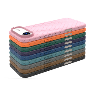 Ốp điện thoại TPU chống sốc họa tiết dệt thời trang dành cho <span class=keywords><strong>iPhone</strong></span> 17 Air, <span class=keywords><strong>iPhone</strong></span> 16 Pro Max, Xr, X, 7, 8, 11, 12, 14, 15 cao cấp - Product Image 3