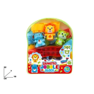 Zainetto Jungle <b>Block</b> Backpack 43 Pcs <b>Building</b> Toy Set For Kids Ages 3+ - Product Image 3