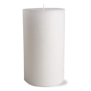 3 Packs Unscented Smokeless Cylinder Candles 3x6 Inch White Pillar Candles long time burning Pillar Candle