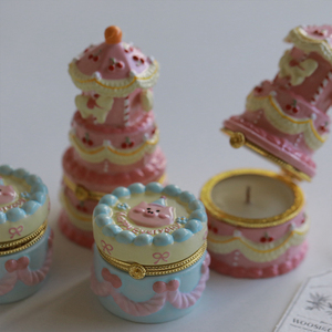 Scatola Portaoggetti in Ceramica Stile Europeo-Americano, Albero di Natale con Orso, Aromaterapia, Decorazioni per la Casa, Ornamenti Artigianali, Candela - Product Image 4