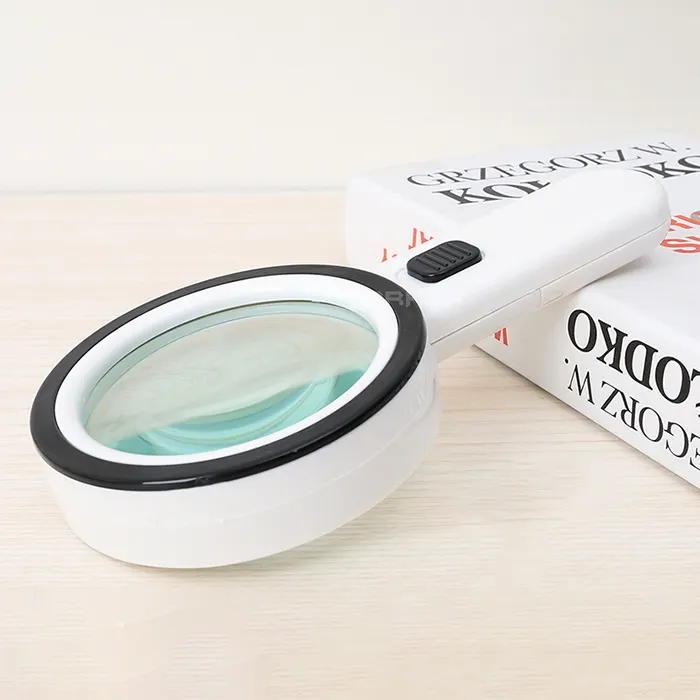 휴대용 Simple12 LED 라이트 램프 30X 휴대용 대형 돋보기 렌즈 돋보기 스탠드 검사