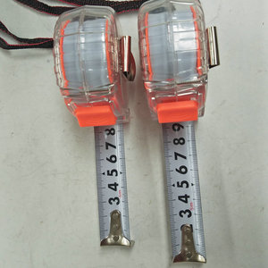 ตลับเมตรแบบม้วนเก็บอัตโนมัติ Hengshengyuan 5.0 ม. แบบเมตริก ใบมีดสแตนเลส ปุ่มล็อคแบบกด ตัวเรือนใส พร้อมสายคล้อง - Product Image 3