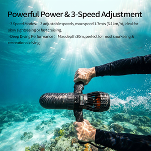 Scooter <span class=keywords><strong>sous</strong></span>-<span class=keywords><strong>marin</strong></span> électrique pliable, ultra-léger (1630g), vitesse élevée (1,7m/s), approuvé par les compagnies aériennes, plongée, DPV, voyage - Product Image 4