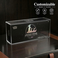 Kotak Display Akrilik Anti UV Khusus dengan Tutup Magnetik Kuat untuk Kotak Koleksi Pokemon Arceus VSTAR Ultra Premium