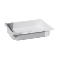 Boîte de rangement extensible moderne et simple en plastique PP moulé par injection, durable, avec séparateurs de rangement pour couverts, salon