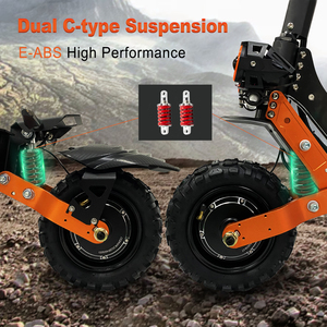 Powrful 5600 Wát động cơ kép 60V 33Ah dài Phạm vi điện xe tay ga để bán, 11inch 0ff đường gấp E-Scooter cho adullts - Product Image 6