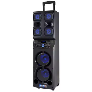 Altavoz <span class=keywords><strong>Subwoofer</strong></span> Doble de Madera de 6.5 Pulgadas Multimedia <span class=keywords><strong>Home</strong></span> <span class=keywords><strong>Cinema</strong></span> Caja de Música Altavoz de Carrito para Fiestas y Karaoke al Aire Libre con TWS - Product Image 1