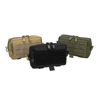 Sac banane tactique unisexe en nylon découpé au laser, motif camouflage, doublure PVC, fixation MOLLE, fermeture éclair, rangement portable pour activités de plein air et randonnée