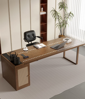 Nouvelle table de réception/bureau moderne en bois massif 2026, double usage pour bureau et chambre