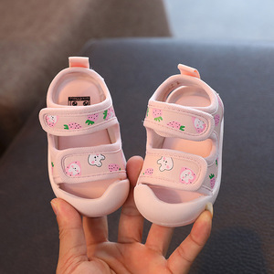 Chaussures pour bébé respirantes et confortables, chaussures mignonnes pour bébé, sandales d'été pour bébés filles, sandales pour tout-petits - Product Image 4