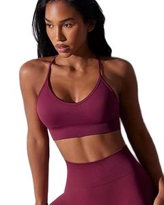 Haut de sport sans coutures pour femme, grande taille, soutien dorsal, haute performance, maintien élevé, respirant, séchage rapide - Product Image 1