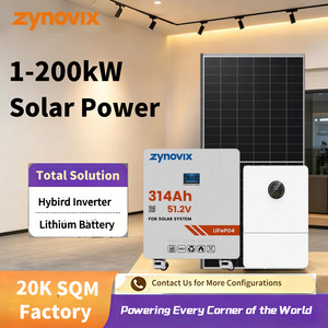 Système d'énergie solaire Zynovix 314Ah 51.2V avec batterie LiFePO4 et panneau monocristallin pour usage domestique - Product Image 2