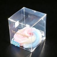 Boîte d'emballage cadeau pliable en plastique PET transparent pour jouets Squishy et jouets anti-stress