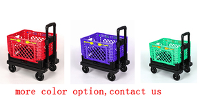 รถเข็นช็อปปิ้งพับได้ 4 ล้อ รับน้ำหนักได้ 40 กก. ปรับแต่งโลโก้ได้ - Product Image 2