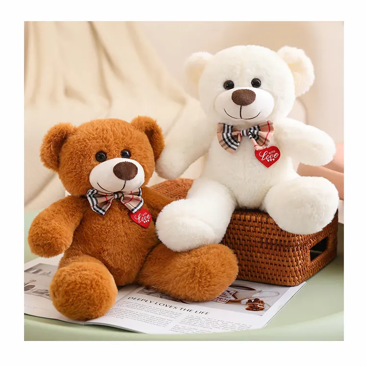 Muñecos de peluche de animales de peluche amor oso de peluche de juguete oso de peluche con corazón para regalo