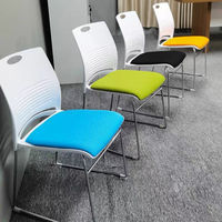 Chaise de salle de conférence en plastique Simple, chaises de visiteurs confortables, meubles