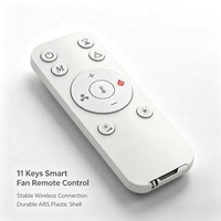 Télécommande vocale intelligente JCXK 11 touches pour ventilateur, télécommande universelle sans fil avec personnalisation OEM ODM