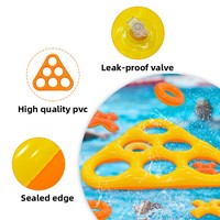 Nouveaux jouets aquatiques gonflables triangulaires en PVC pour enfants, pour l'extérieur, pour le divertissement interactif en piscine