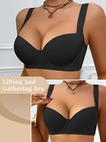 Soutien-gorge push-up sans couture et lisse pour femme, avec armatures, anti-affaissement, bretelles larges réglables, tailles UE/US, vente en gros