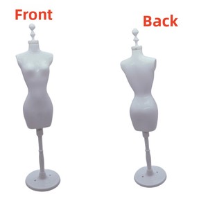 MSYO 30cm Mannequin en plastique pour poupée, support de robe de mariée, cintre en forme de jupe, présentoir pour boutique de vêtements - Product Image 3