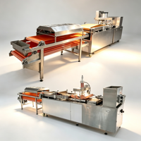 Machine de fabrication de tortillas arabes entièrement automatique avec four de cuisson et système de refroidissement pour crêpes, chapatis, rotis et tortillas