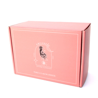 Boîte d'Expédition d'Enveloppe d'Emballage Cosmétique Rose Colorée Personnalisée avec Logo Personnalisé en Couleur pour Vêtements Vente à Chaud