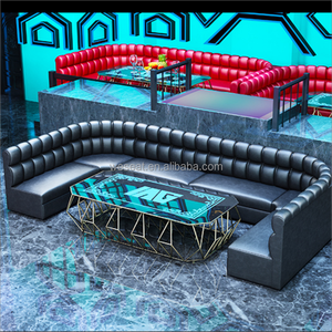 Canapé d'angle carré avec chaise longue, mobilier de bar lounge pour <span class=keywords><strong>karaoké</strong></span>, boîte de nuit, bar à domicile moderne, écologique, pour salle de sport et extérieur - Product Image 3