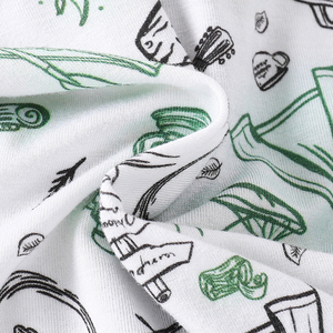 Set personalizzato con doppia cerniera per bambini pagliaccetto in fibra di bambù traspirante a manica lunga stile Casual pigiama abbigliamento da giorno per ragazzi e ragazze - Product Image 6