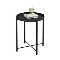 Table basse ronde en fer à deux niveaux, simple et minimaliste, pour salon et chambre à coucher, mobilier moderne