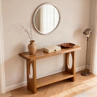 Console d'entrée en bois massif, style simple et moderne, pour la maison